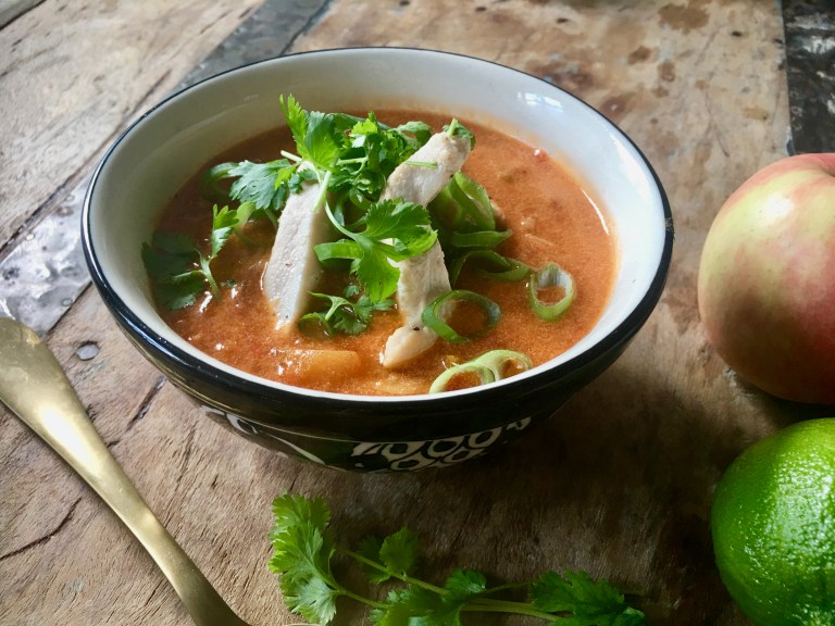 trøstesuppe med kylling og grønnsaker